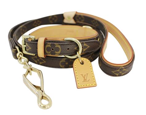 louis vuitton dog collar and leash replica|louis vuitton dog collar price.